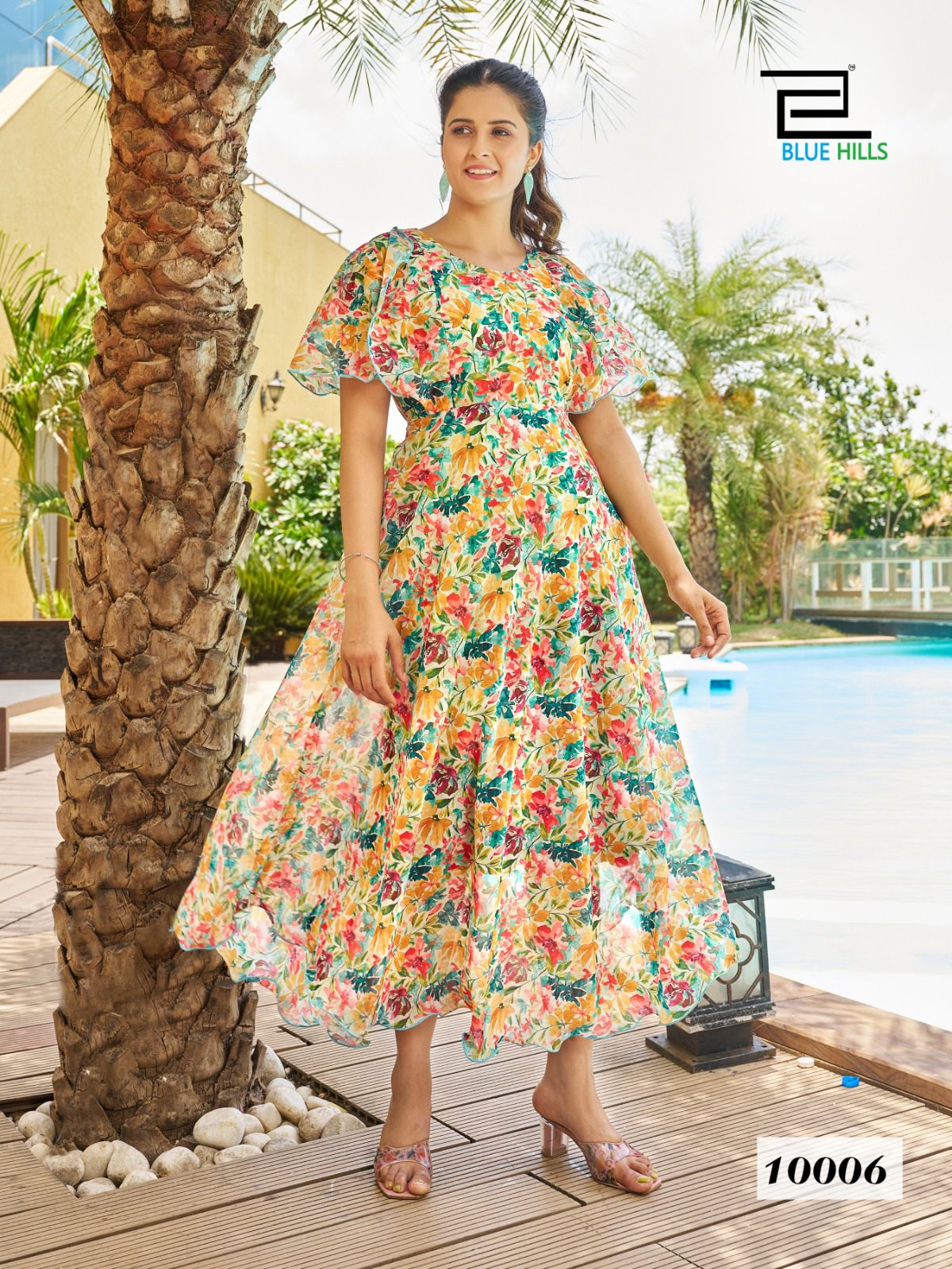 Bigg Bull By Blue Hills Georgette Digital Printed Party Wear Kurtis